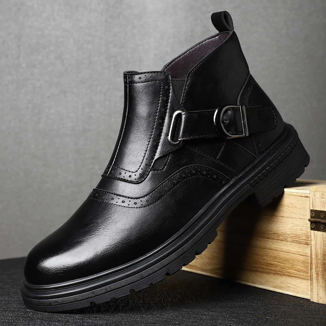 Braxton Brace Leather Boots