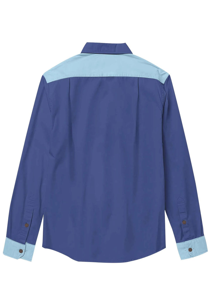 Christmas Monster Print Long Sleeve Cotton Western Shirt | Silas