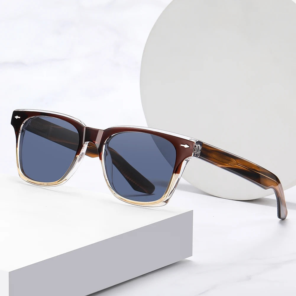 Colorblock Square-Frame Sunglasses with UV Protection | Tyler