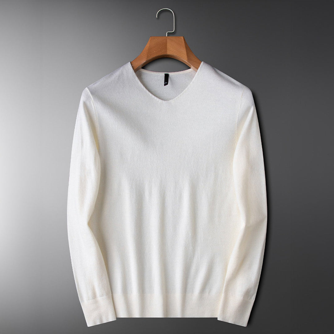 Men’s Lightweight V-Neck Knit Jumper
