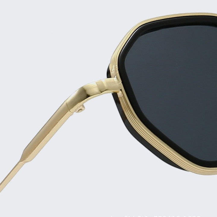Geometric Polarized Sunglasses - Gradient Lens Retro Frame | Marley
