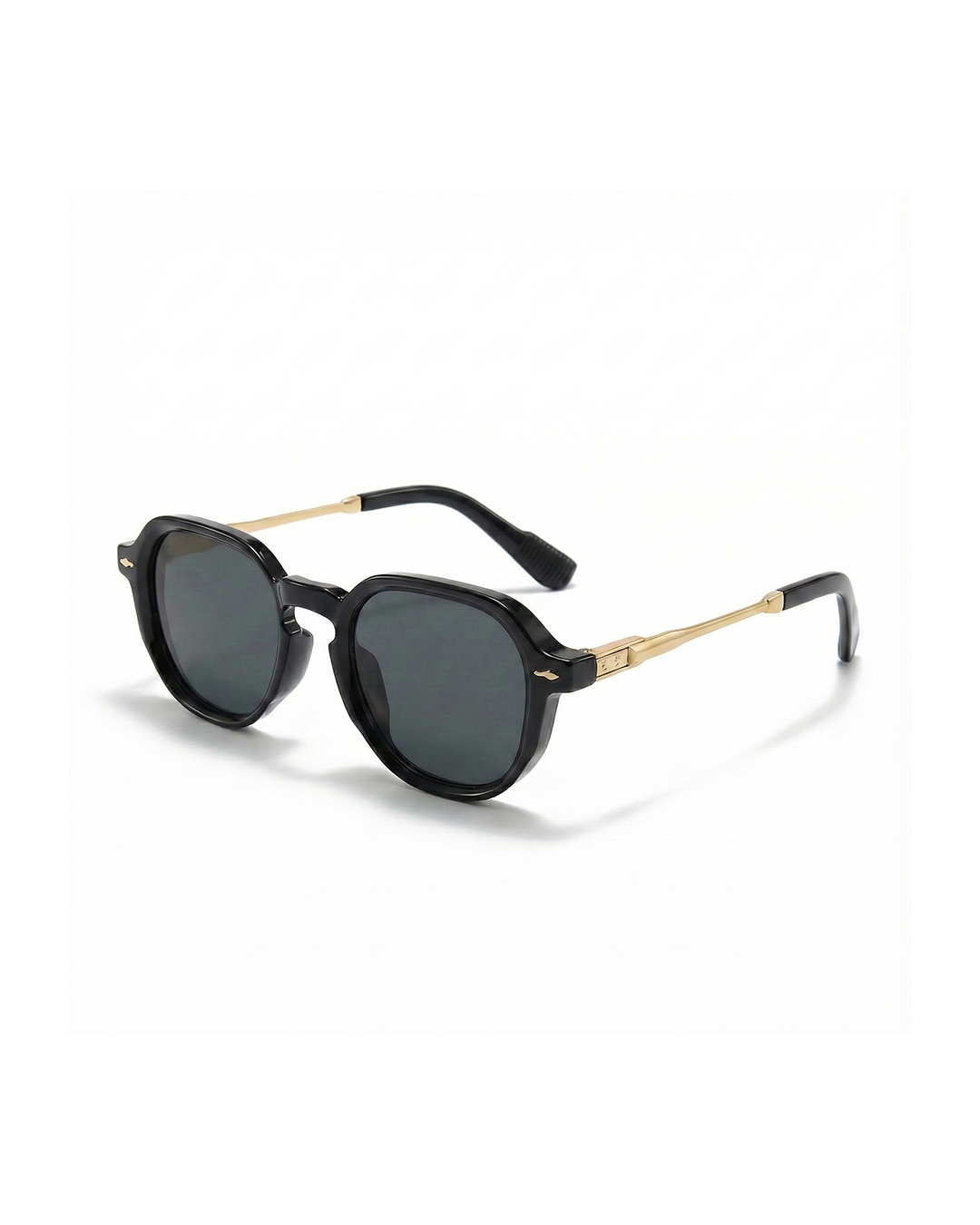 Geometric Sunglasses with Gold-Tone Accents &amp; UV Protection | Robin