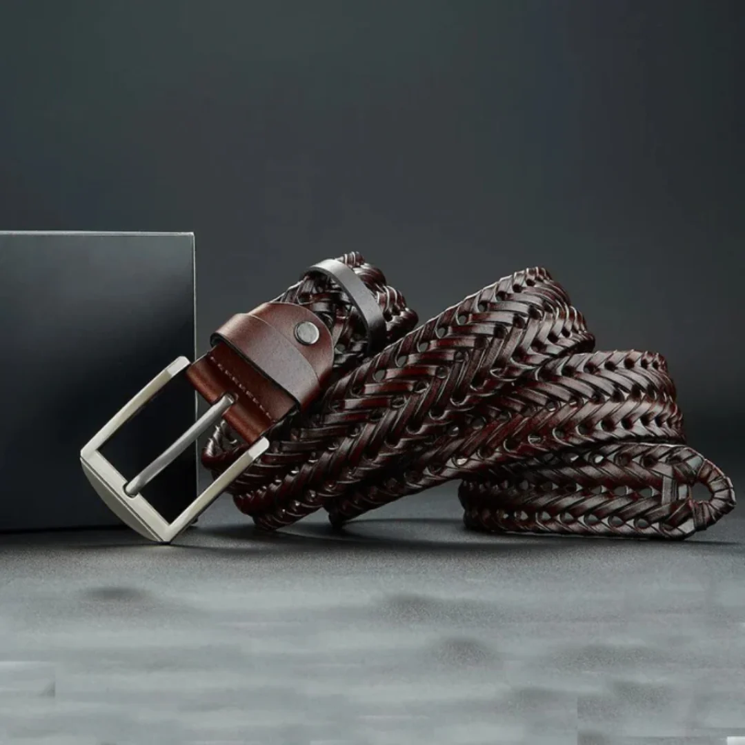 Braxton Braided Leather Belt