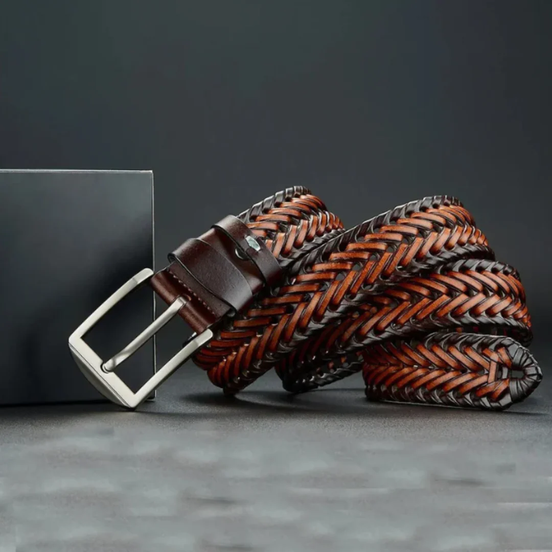 Braxton Braided Leather Belt