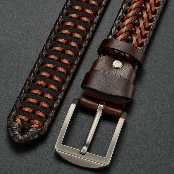 Braxton Braided Leather Belt