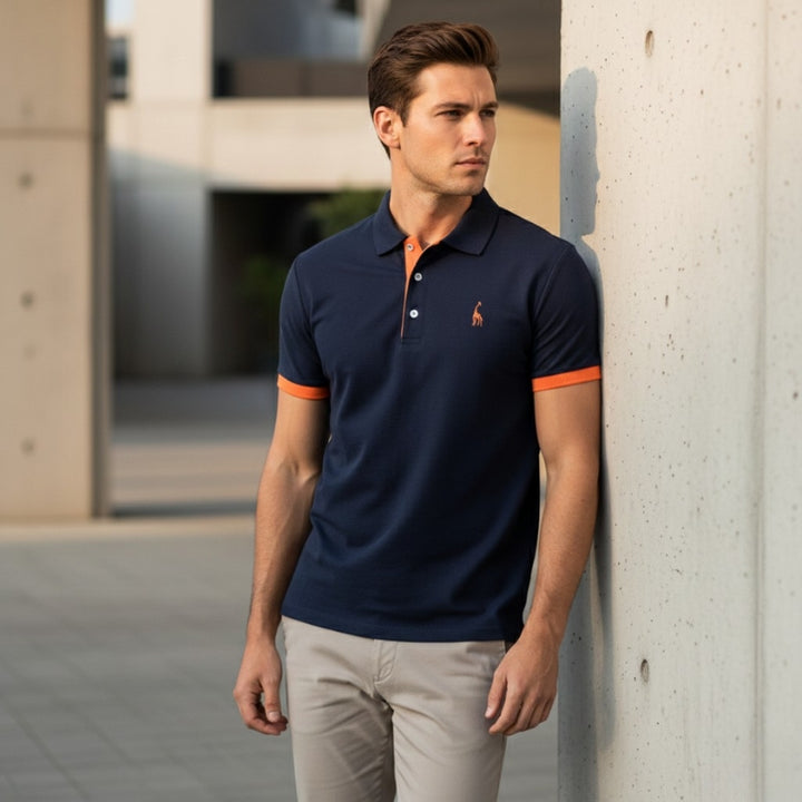 Cotton Blend Polo Shirt - Atlas