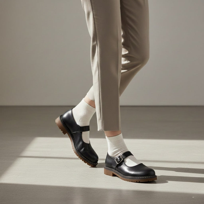 Classic Mary Jane Flat Shoes - Rowan