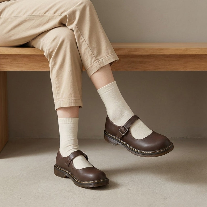Classic Mary Jane Flat Shoes - Rowan