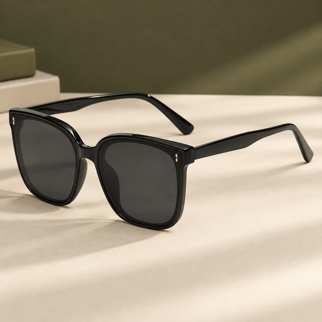 Oversized Full-Rim Square Sunglasses with UV400 Lenses | Val