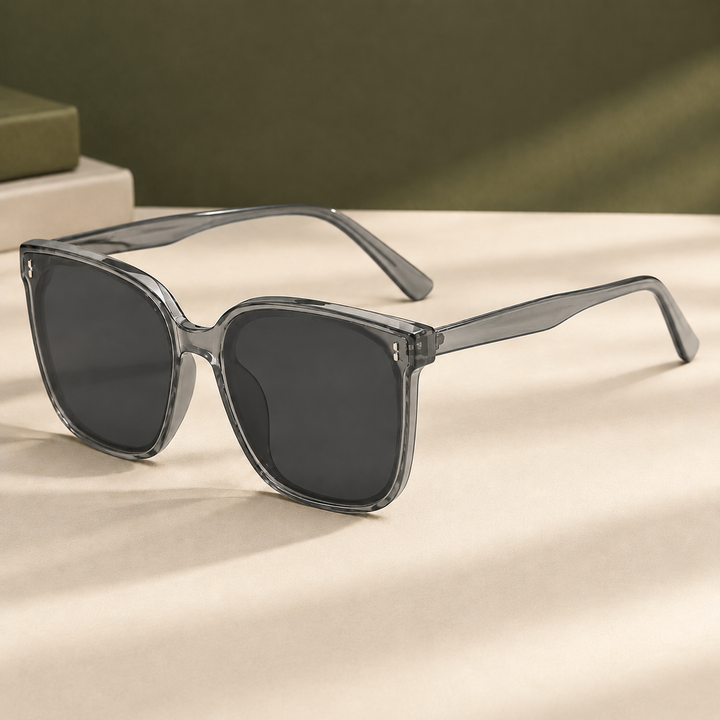 Oversized Full-Rim Square Sunglasses with UV400 Lenses | Val