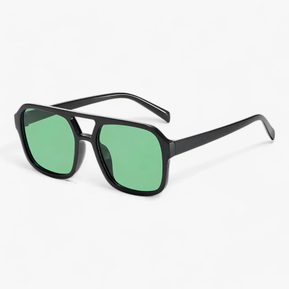 Oversized Square Aviator Sunglasses with UV400 Protection | Finley