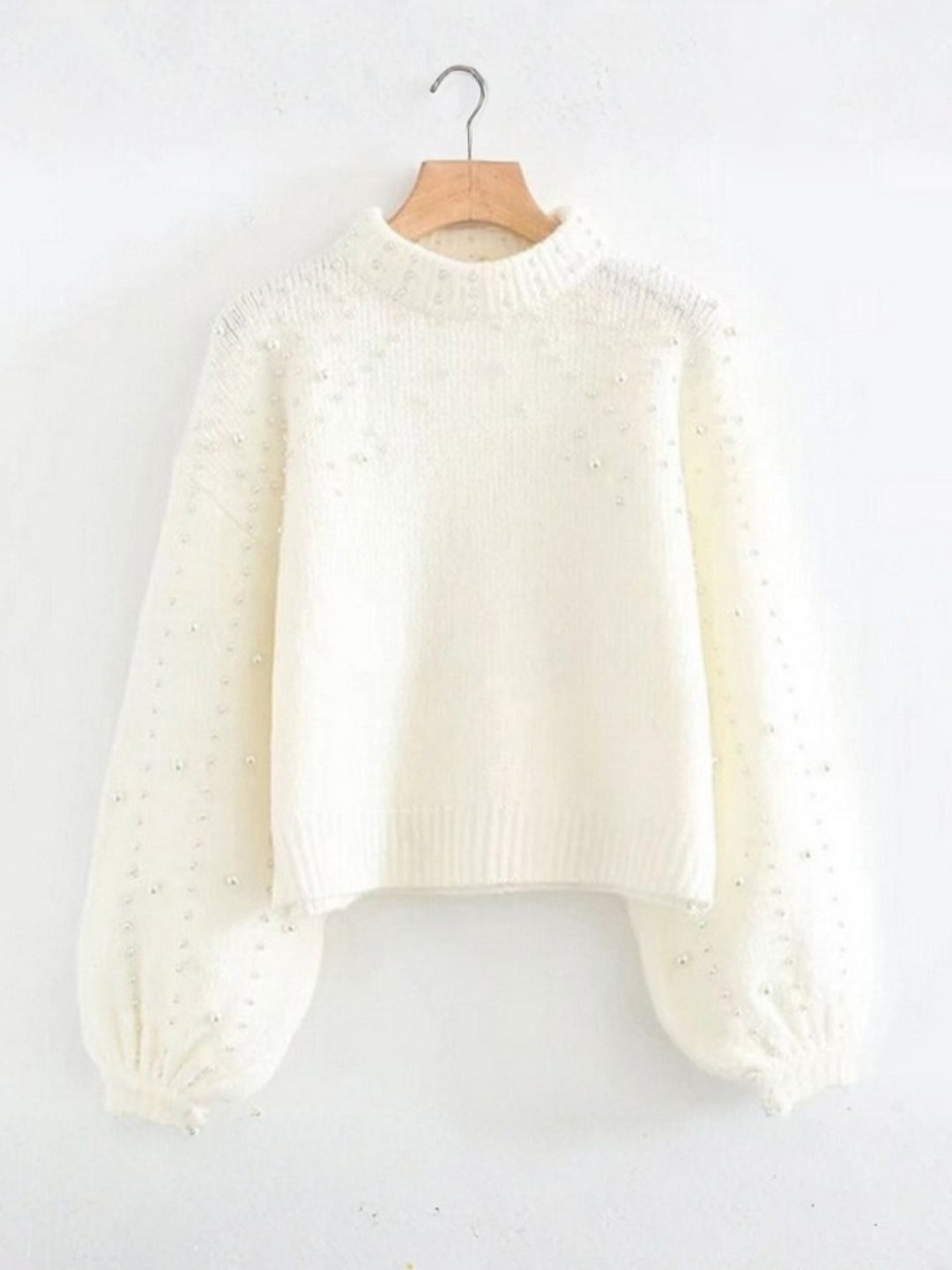 Women’s Pearl Embellished Knit Jumper
