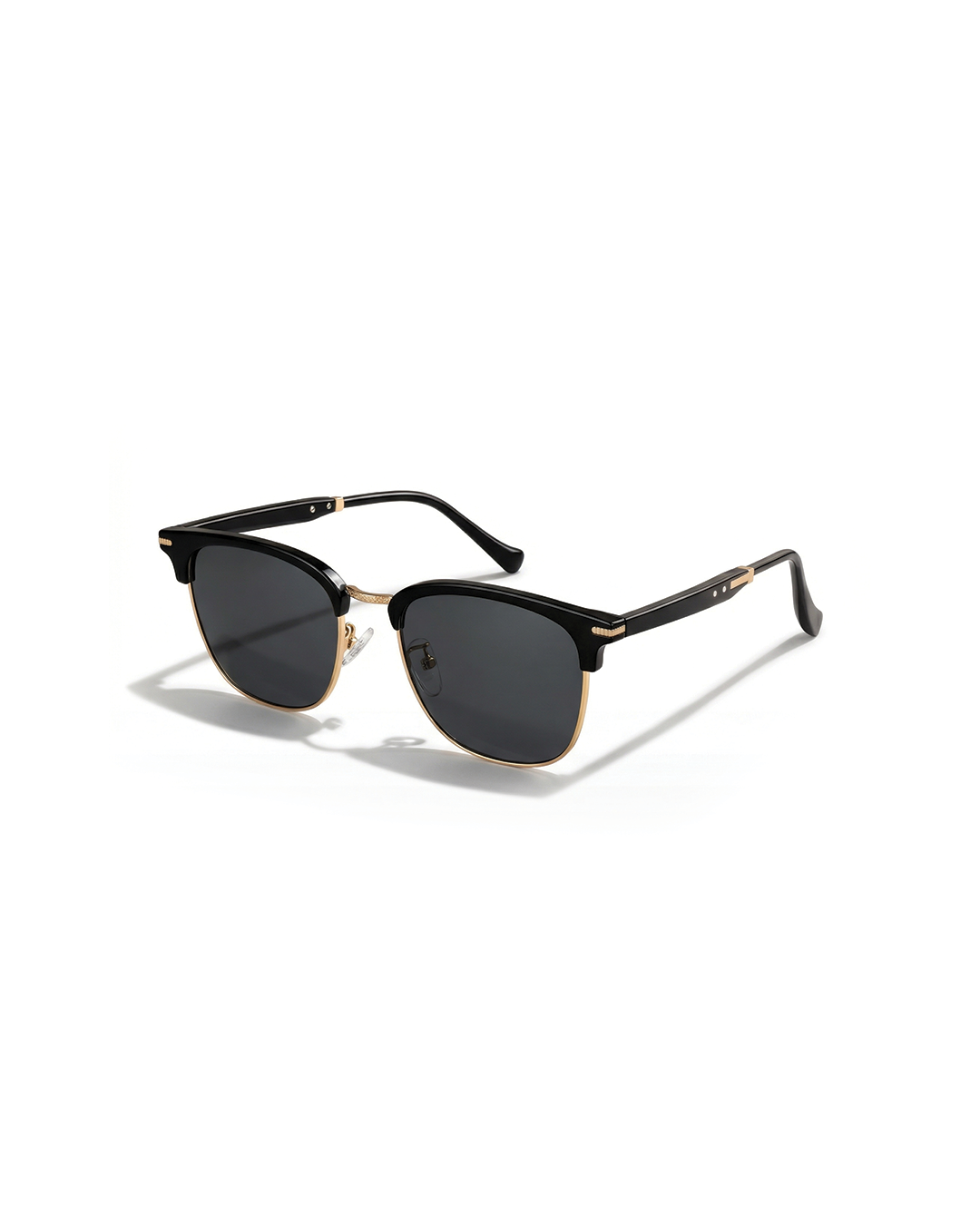 Retro Browline Sunglasses with UV Protection &amp; Alloy Accents | Alex