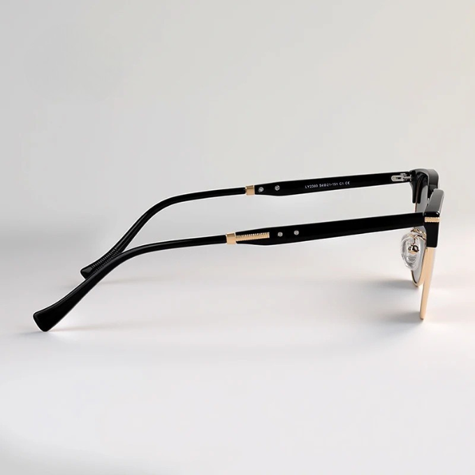 Retro Browline Sunglasses with UV Protection &amp; Alloy Accents | Alex
