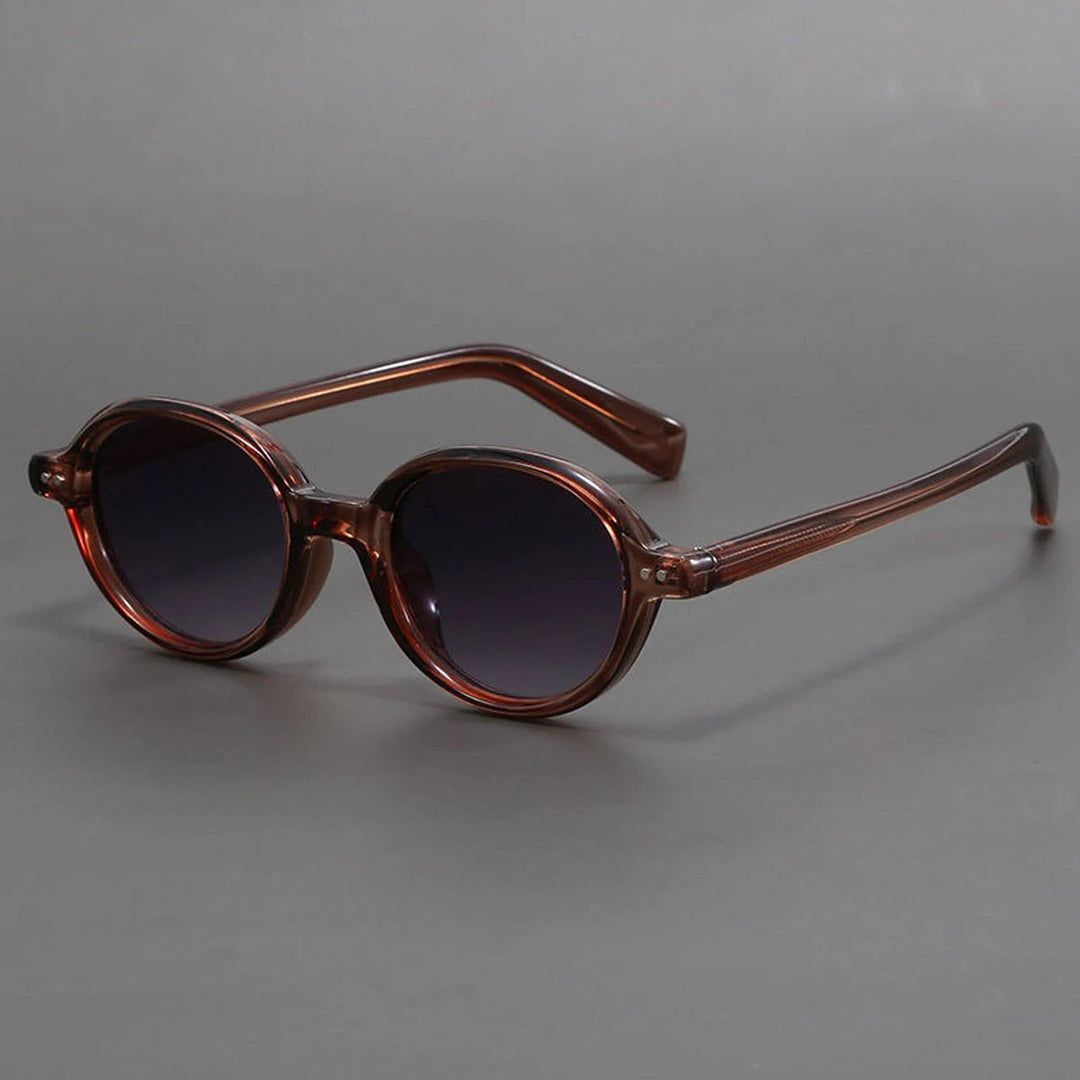 Retro Oval Acetate Sunglasses with Polarized Lenses | Cameron