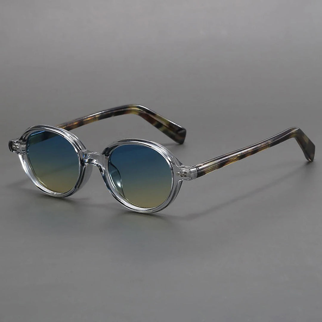 Retro Oval Acetate Sunglasses with Polarized Lenses | Cameron