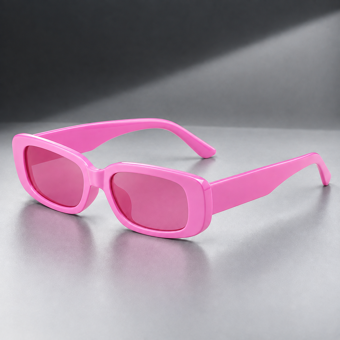 Retro Rectangle Sunglasses with UV400 Lens Protection | Gabriella