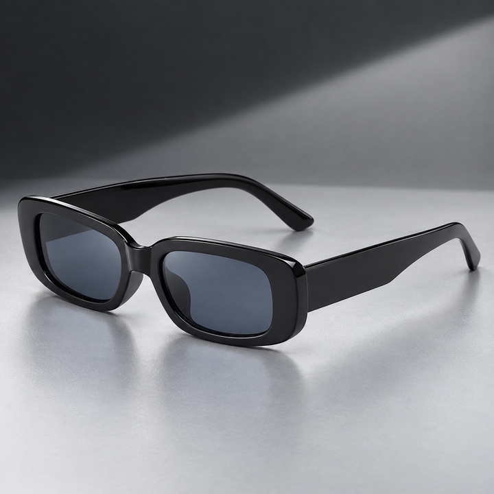 Retro Rectangle Sunglasses with UV400 Lens Protection | Gabriella