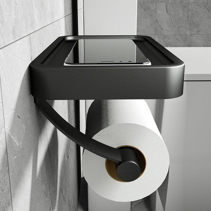 Wall-Mounted Toilet Roll Holder - SleekShelf
