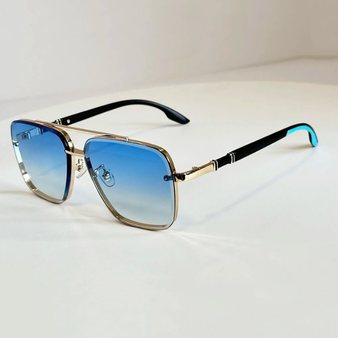 Square Aviator Sunglasses with Gradient Lenses | Jesse