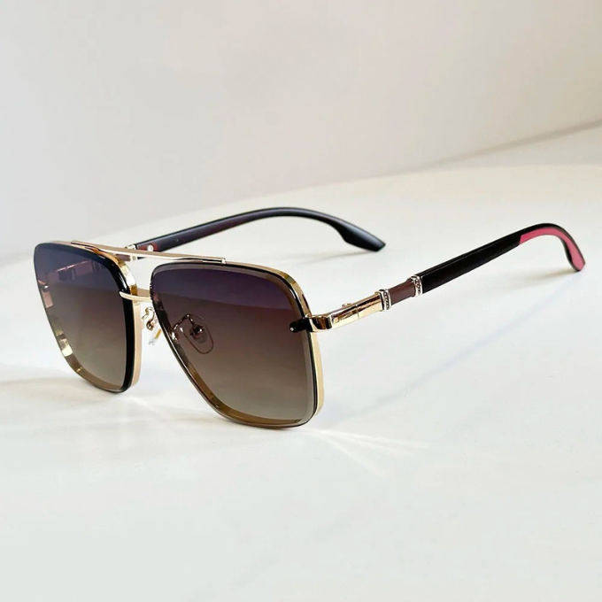Square Aviator Sunglasses with Gradient Lenses | Jesse