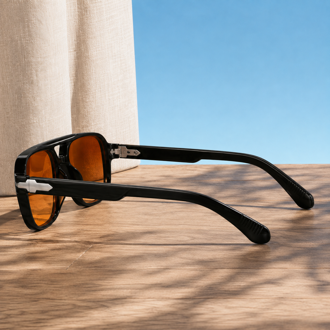 Square Aviator Sunglasses with Gradient Lenses &amp; UV400 | Sage