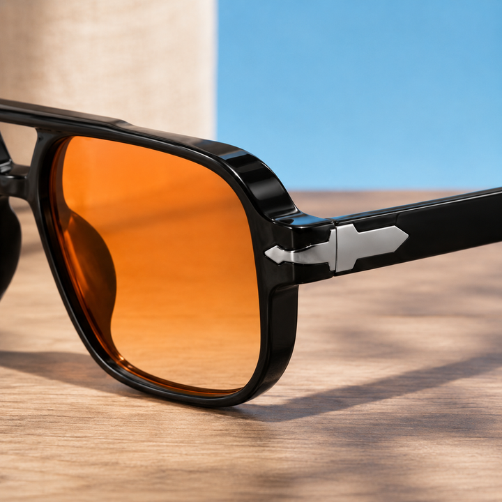 Square Aviator Sunglasses with Gradient Lenses &amp; UV400 | Sage