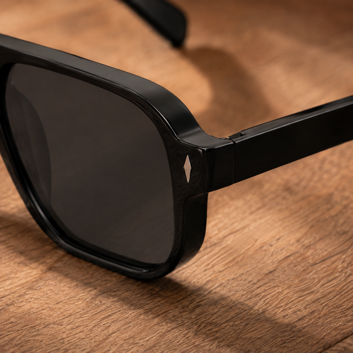 Square Aviator Sunglasses with UV400 Protection | Jordan