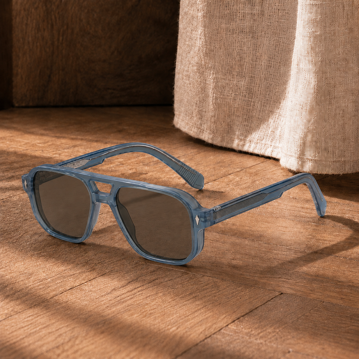 Square Aviator Sunglasses with UV400 Protection | Jordan