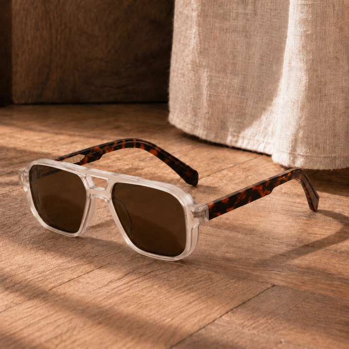 Square Aviator Sunglasses with UV400 Protection | Jordan