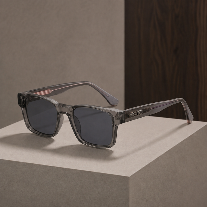 Square-Frame Sunglasses with UV400 Protection and Tortoise Arms | Tatum
