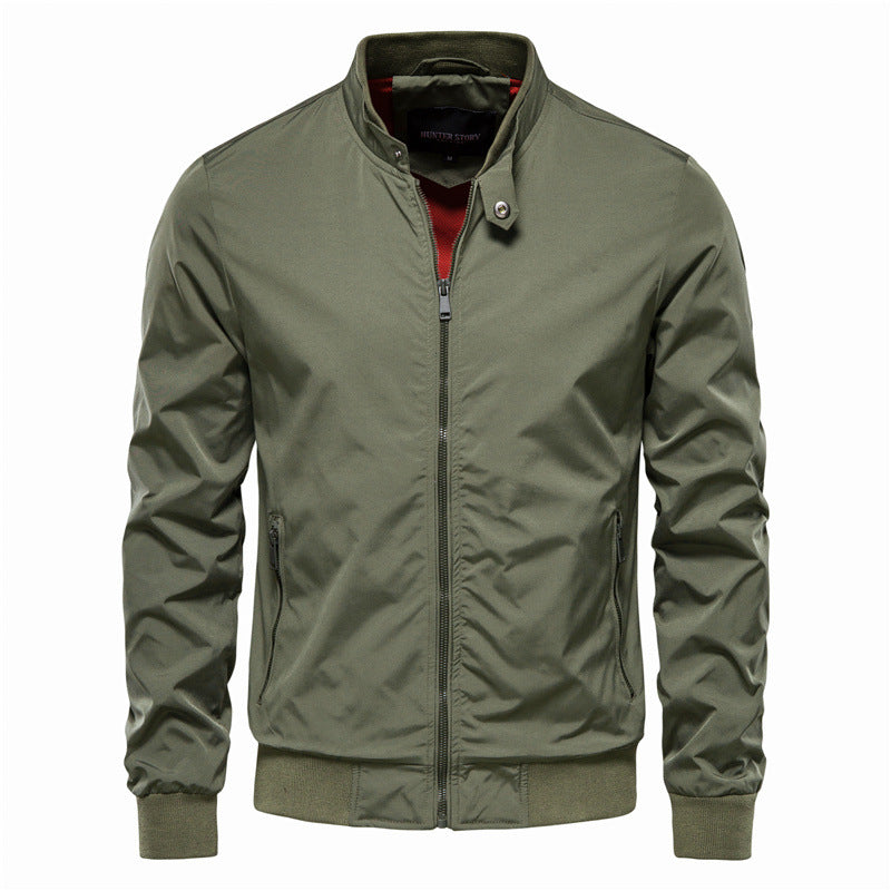Men’s Windproof Casual Harrington Jacket